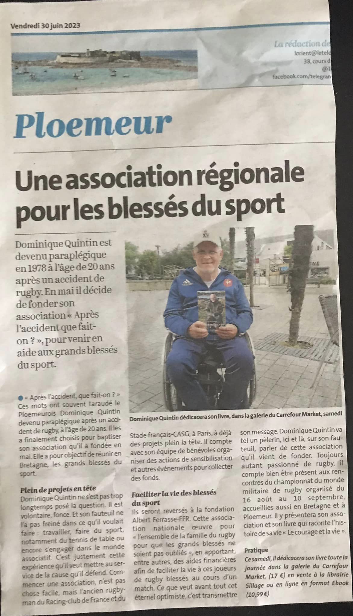 ARTICLE LE TELEGRAMME FB